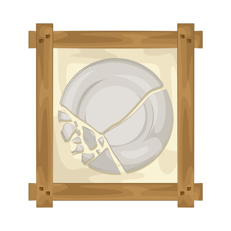 broken plateのイラスト素材