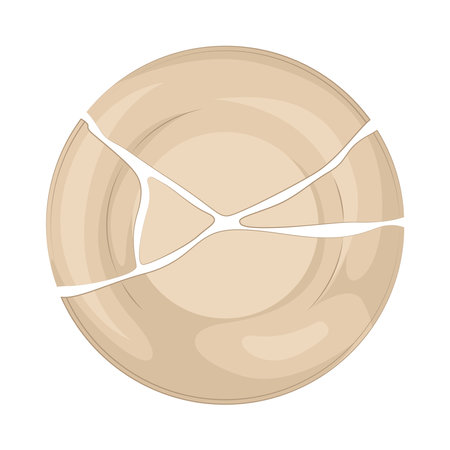 broken plateのイラスト素材