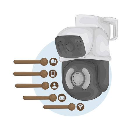 cctvのイラスト素材