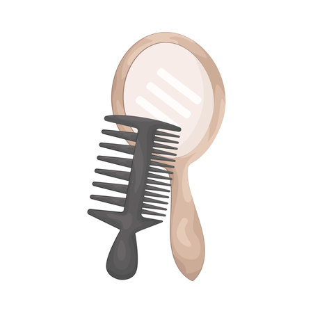 comb with mirrorのイラスト素材