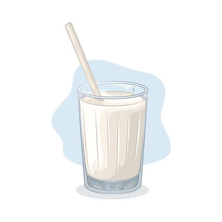 milk glassのイラスト素材