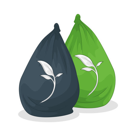 garbage bagのイラスト素材