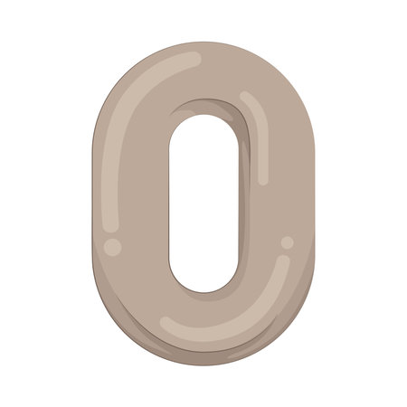 number 0のイラスト素材