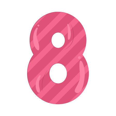 number 8のイラスト素材