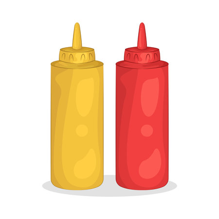 sauce bottleのイラスト素材