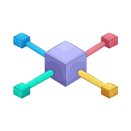 blockchainのイラスト素材