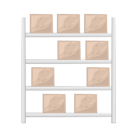 box rackのイラスト素材