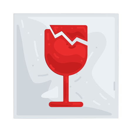 fragileのイラスト素材