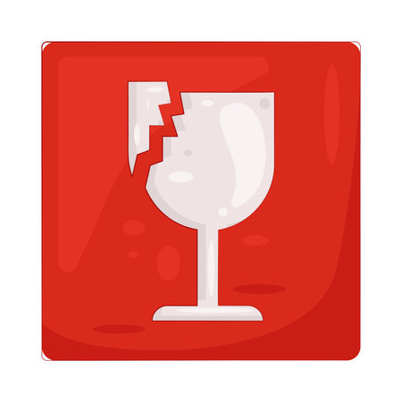 fragileのイラスト素材