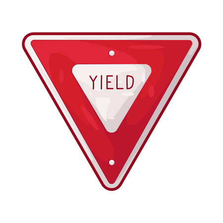 yield signのイラスト素材