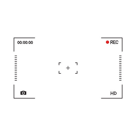 camera focusのイラスト素材