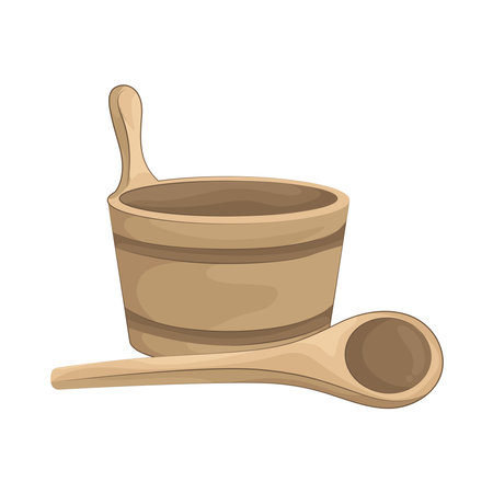 sauna bucketのイラスト素材