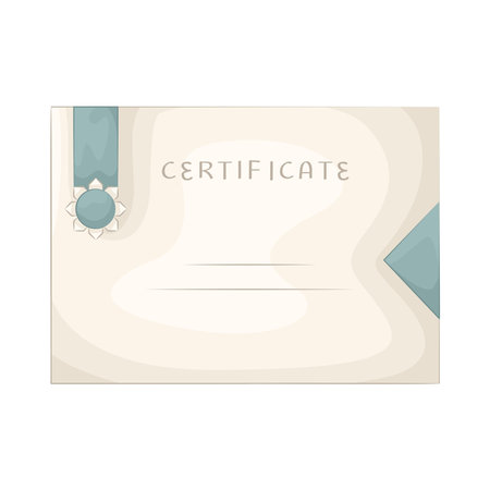 certificateのイラスト素材