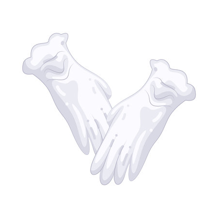 wedding glovesのイラスト素材
