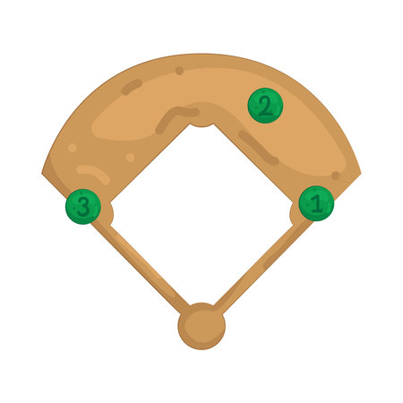 baseball fieldのイラスト素材