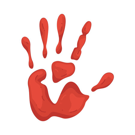 bloody palmのイラスト素材