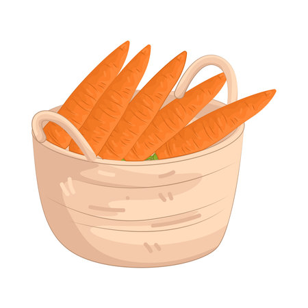 vegetable basketのイラスト素材