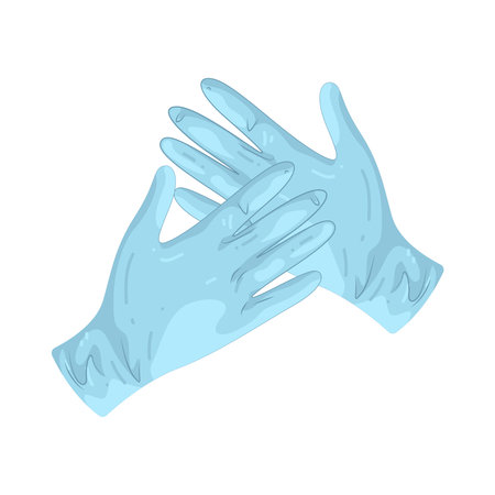 medical glovesのイラスト素材