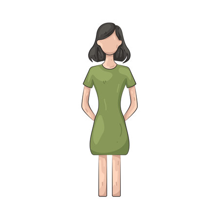 Fashion modelのイラスト素材