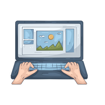 graphic designerのイラスト素材