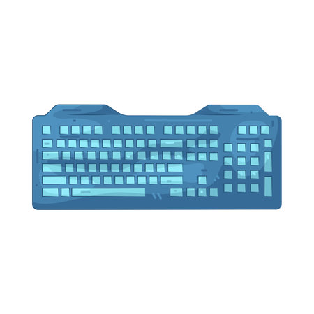 gaming keyboardのイラスト素材