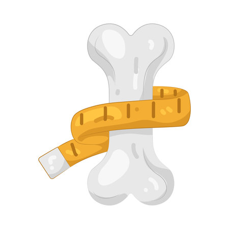 Bone with Measuring tapeのイラスト素材