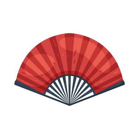Chinese hand fanのイラスト素材
