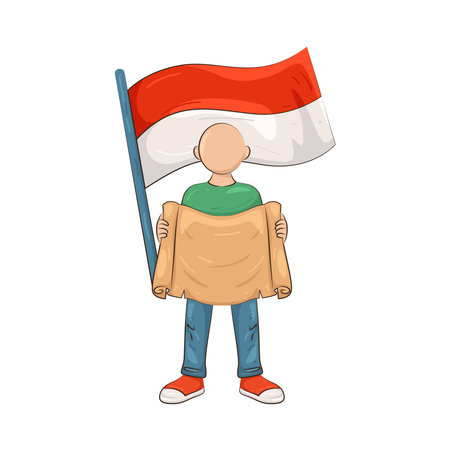 Commemoration of the Youth Pledgeのイラスト素材