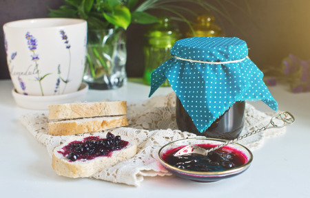 jar of jamの写真素材