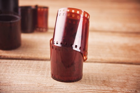 Bloody Mary Cocktail in glasses. Tomato Bloody Mary spicy drink on the wooden table.の写真素材