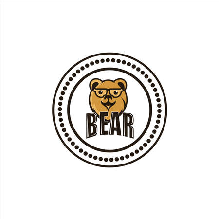 bear head vintageのイラスト素材