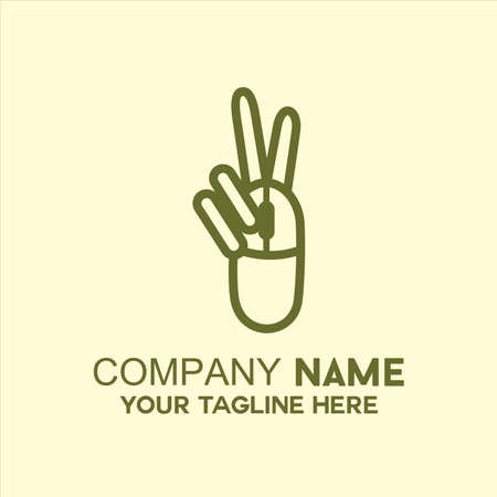 unique vector computer mouse logoのイラスト素材