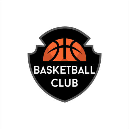 basketball club emblem logo vectorのイラスト素材