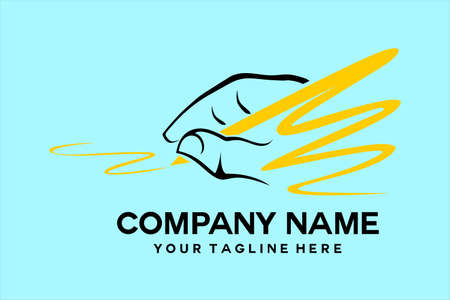 pen scribble logo by handのイラスト素材