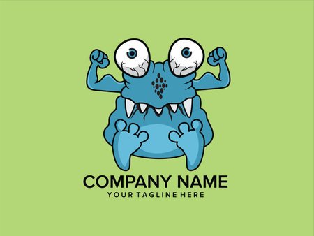 germs illustration logo that disturbs healthのイラスト素材