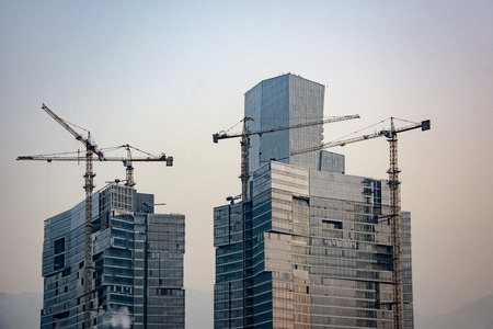 Tower and Residence Constructionの写真素材