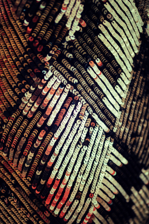 Dress texture with bright white circles beads or sequin