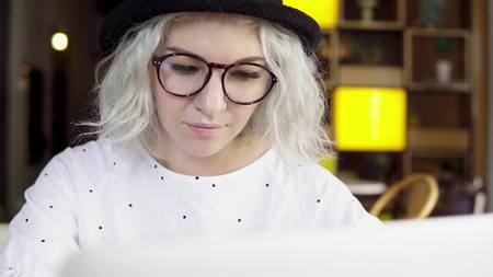 Businesswoman using computerの写真素材