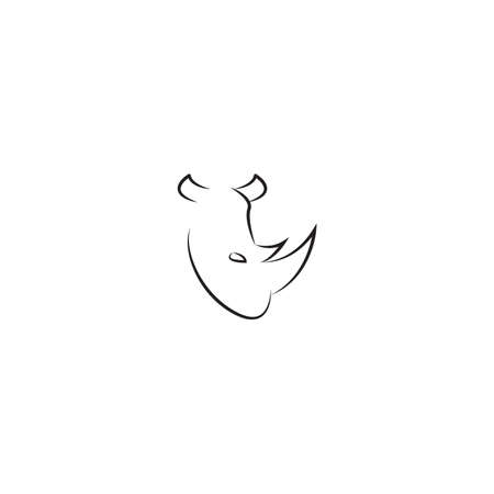 illustrator vector graphic of rhino logo good for your own businessのイラスト素材