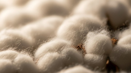 A macro shot reveals a dense cluster of white mold, its fluffy texture emphasized by soft, diffused lighting and a shallow depth of field, creating an abstract, organic pattern.の素材