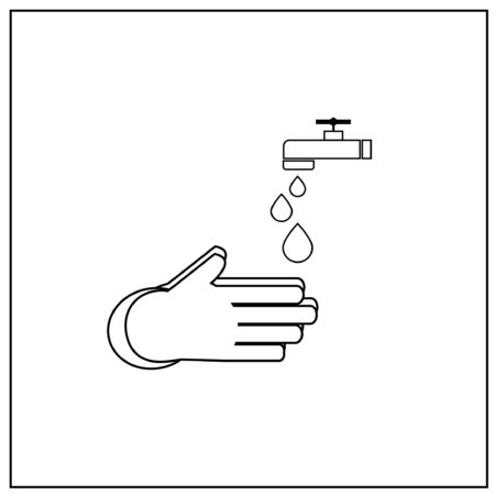 washing handsのイラスト素材