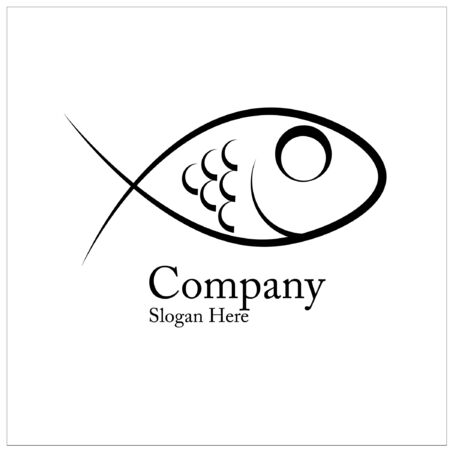 fish line iconのイラスト素材