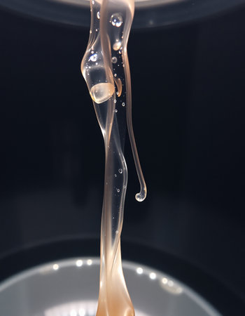closeup of a drop of oil coming out of a gas stove