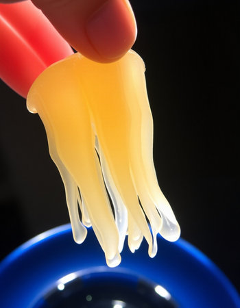 Dental crowns in dentistry, close up of dental crownsの写真素材