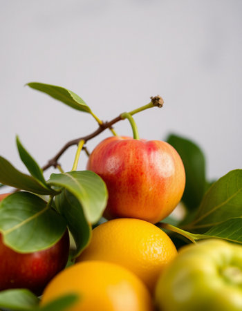 Variety of fruits including lemons, lines, grapefruits and orangesの写真素材
