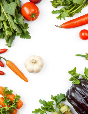 collection of various fresh vegetables on white background. each one is shot separatelyの写真素材