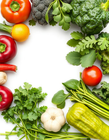 collection of various fresh vegetables on white background. each one is shot separatelyの写真素材