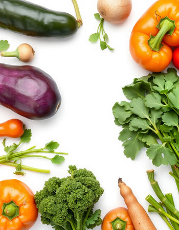collection of various fresh vegetables on white background. each one is shot separatelyの写真素材