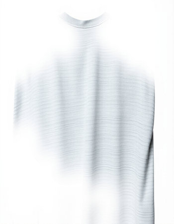 t-shirt on a mannequin isolated on a white backgroundの写真素材