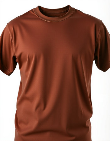 t-shirt on a mannequin isolated on a white backgroundの写真素材